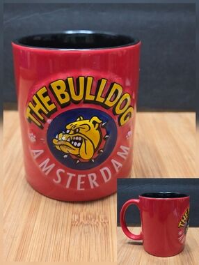 Red Amsterdam Coffee Shop Bulldog 3D Coffee Mug Tea Cup  gottahave